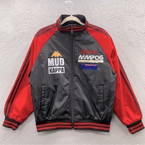 Rare KAPPA MMPOG K-ESPORTS MUD Black Red Men's XL Track Bomber Jacket GAMING